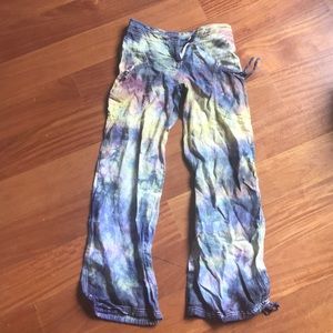 Tie die cargo pants
